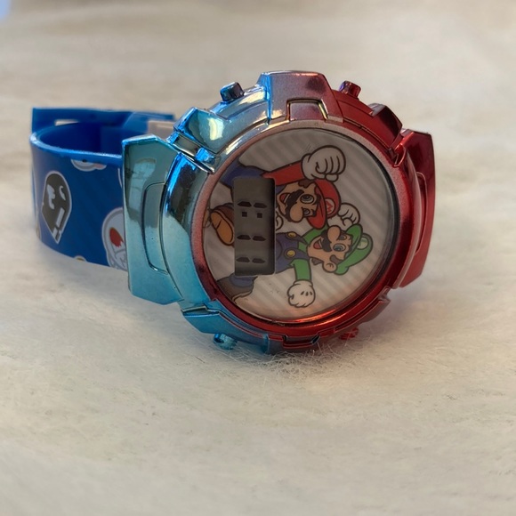 Accutime Accessories New Super Mario Light Up Watch With Game